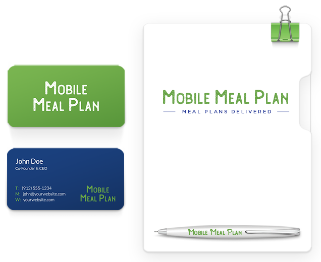 marketing materials for a meal plan company